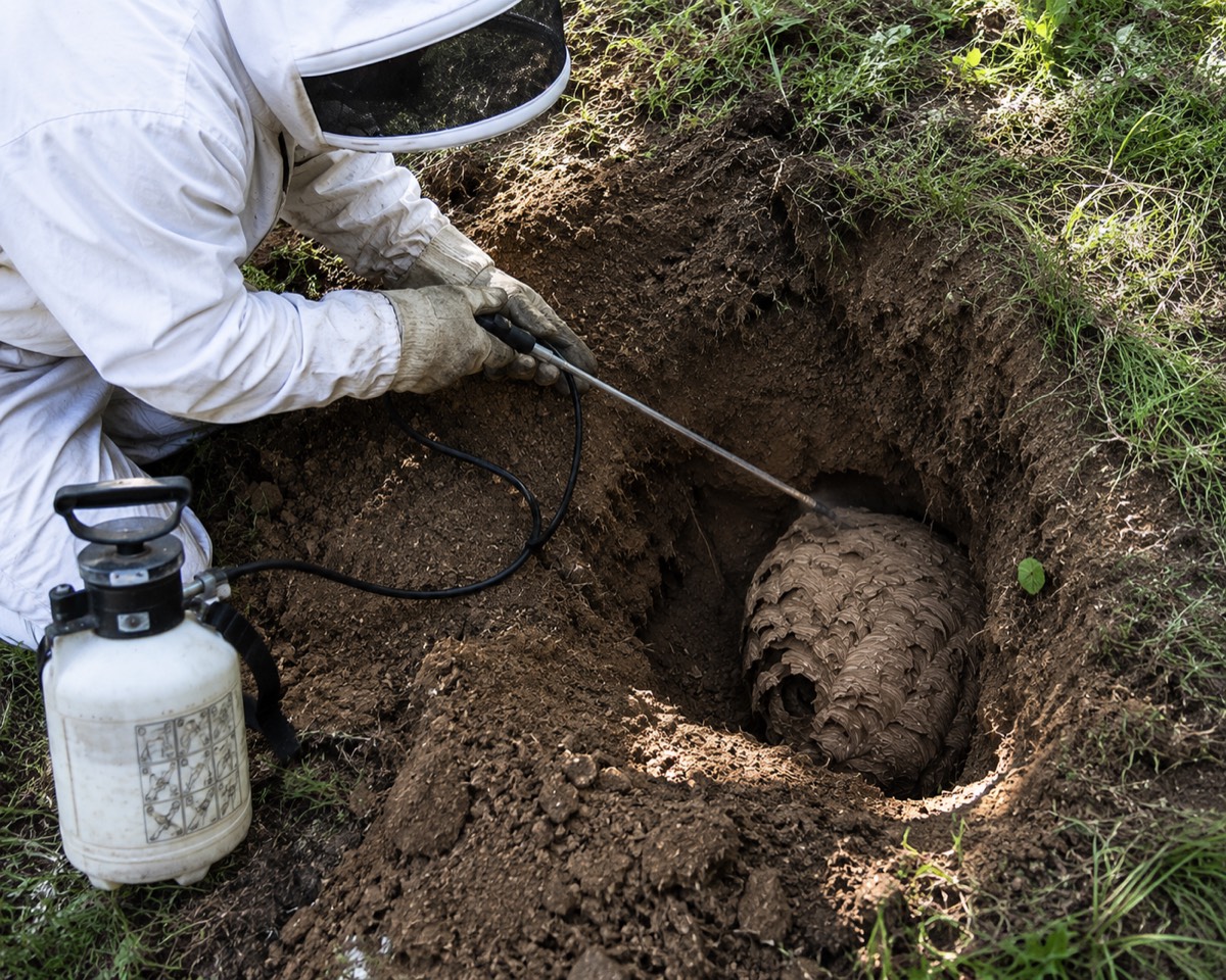 Traitement barrière rémanente anti-fourmis sur périmètre extérieur